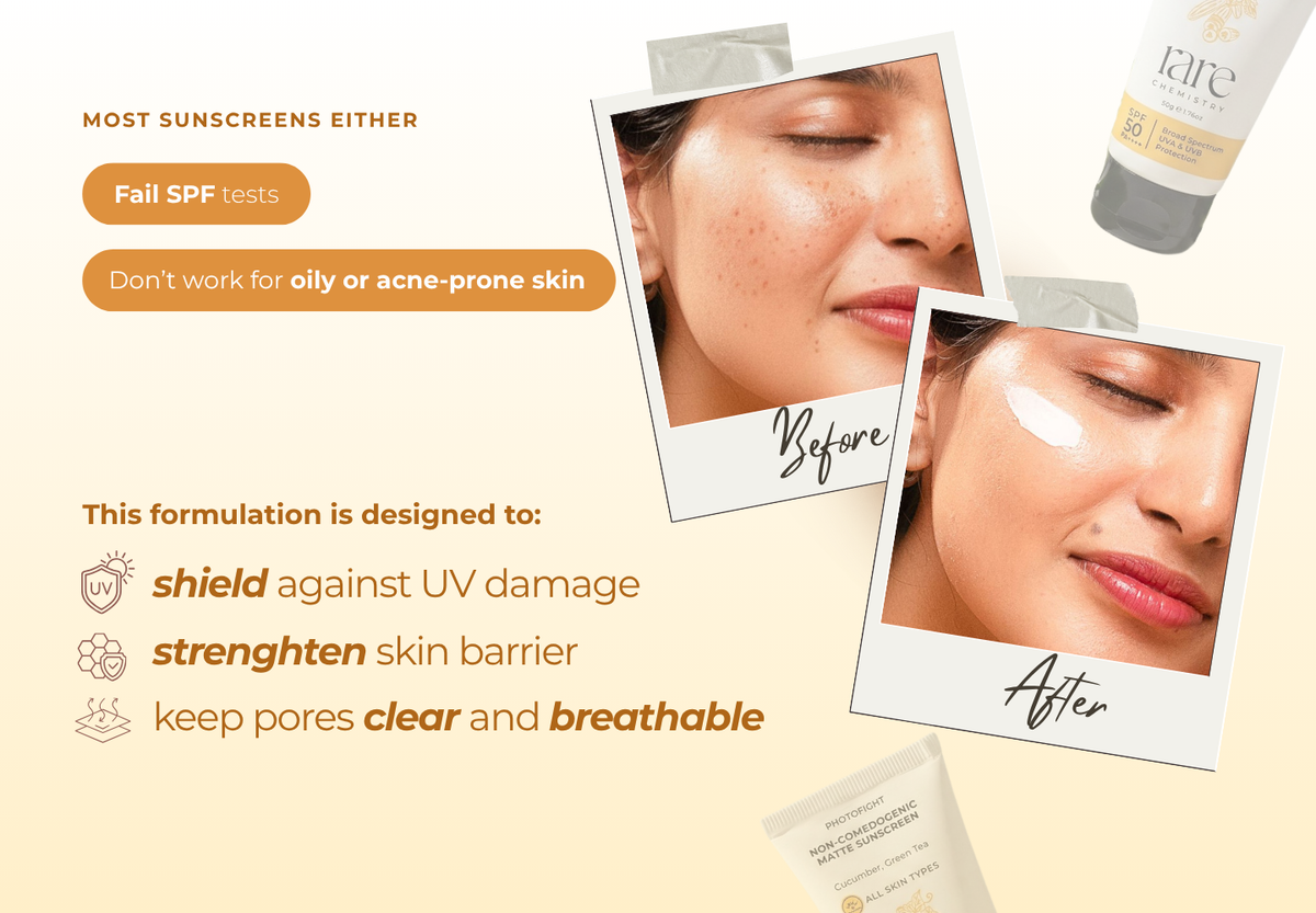 Non-Comedogenic Matte Sunscreen SPF 50 PA++++