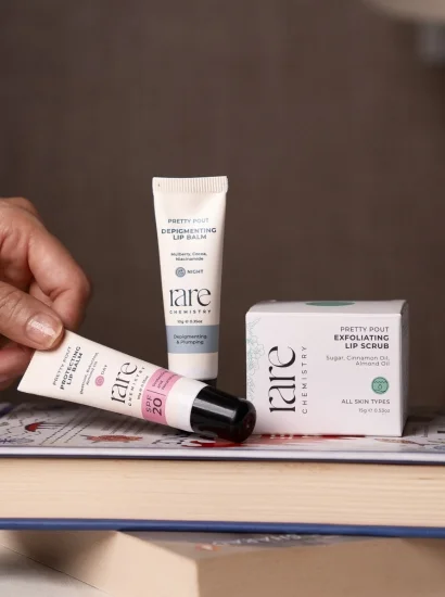 rare chemistry lip balm & scrub