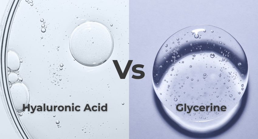 Hyaluronic acid hydration VS Glycerine hydration